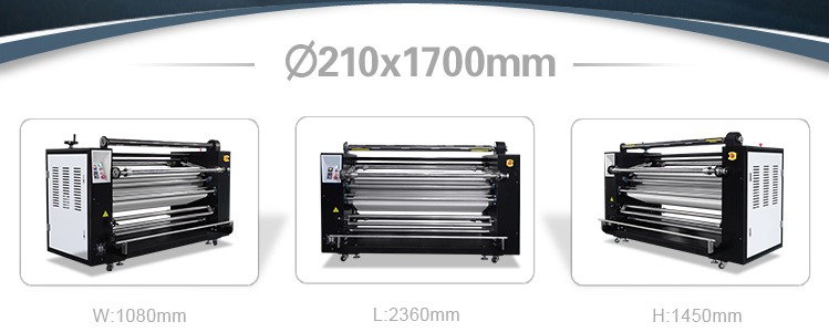 Large Format Roll To Roll Heat Press Roller Machine For Fabric T-shirt Canvas